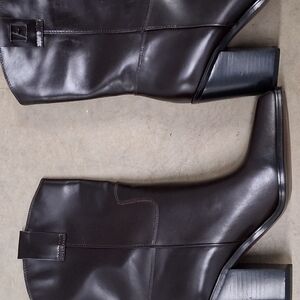 Womens Franco Sarto Brown Leather Boots , Valor Model Size 10